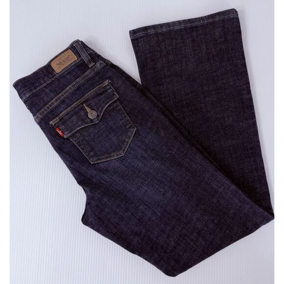 Levi's 512 Women's Perfectly Slimming Boot Cut Ankle Jeans Size 8P (Fit 28x28) - Picture 3 of 12